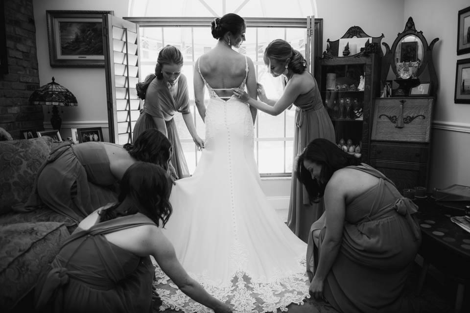 Bride Getting Ready