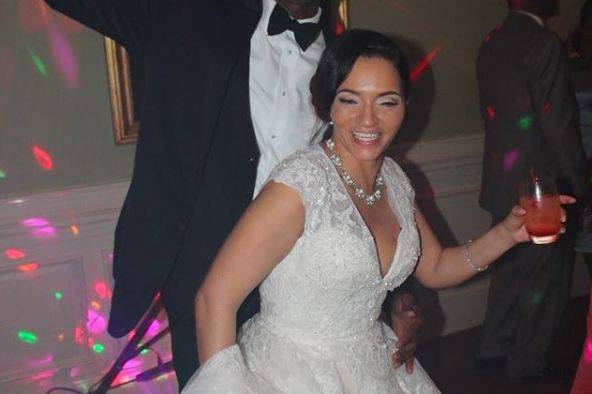 Dancing bride
