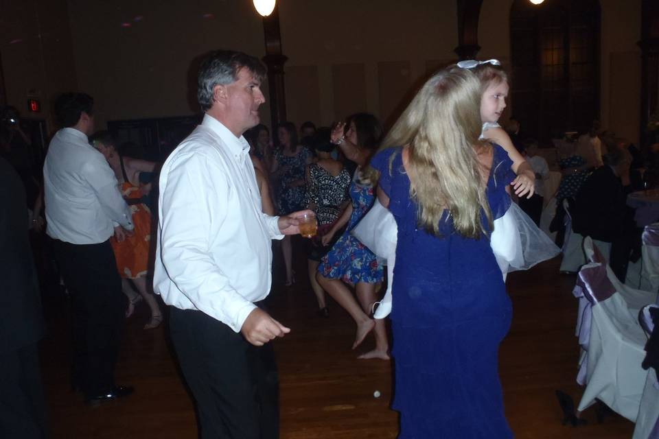 At the dance floor