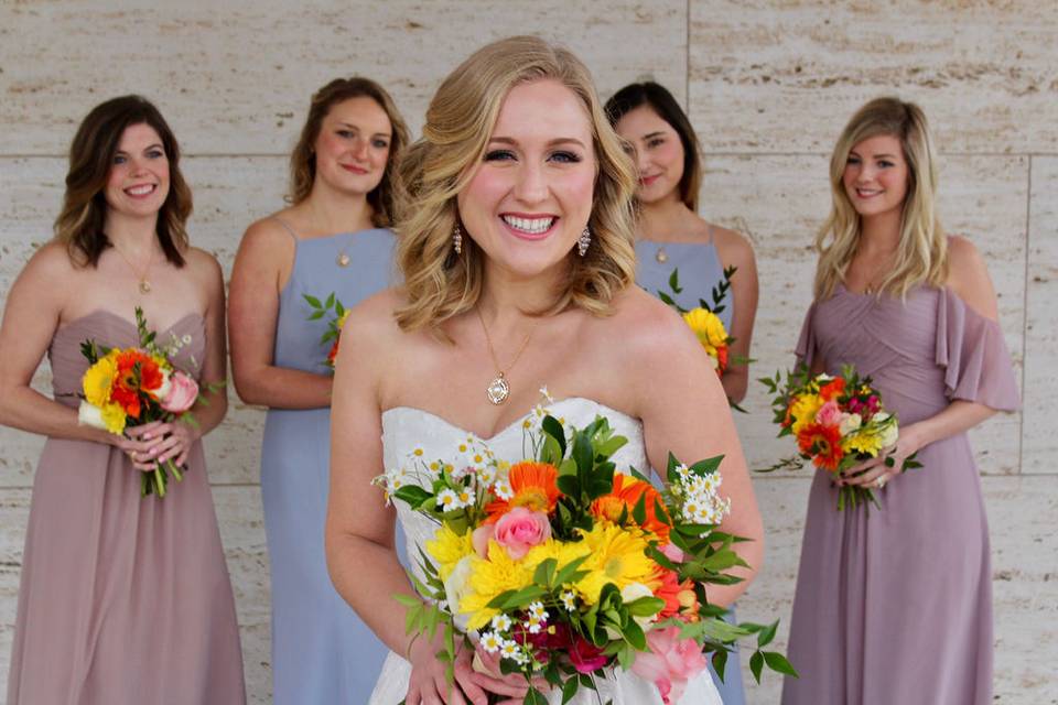 Bride + her girls