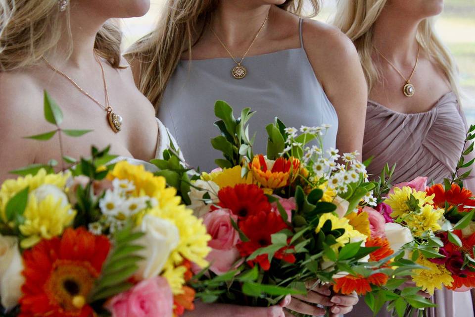 Bridesmaid bouquets