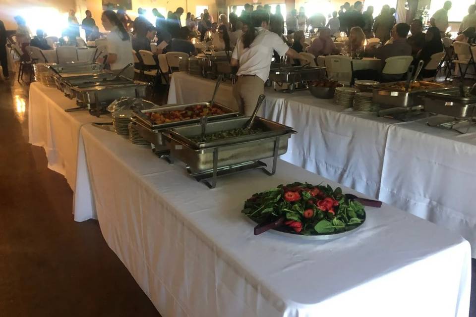 Tables for food display