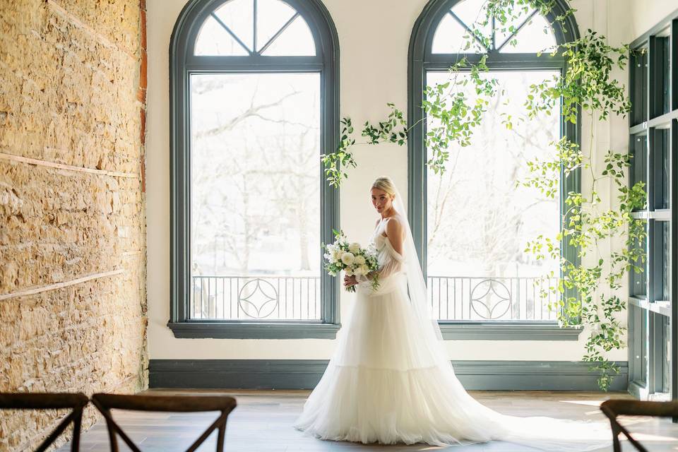 Bride with windows