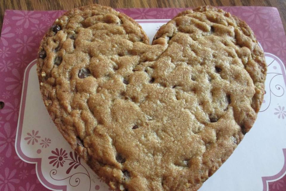 Chocolate Chip Large Heart