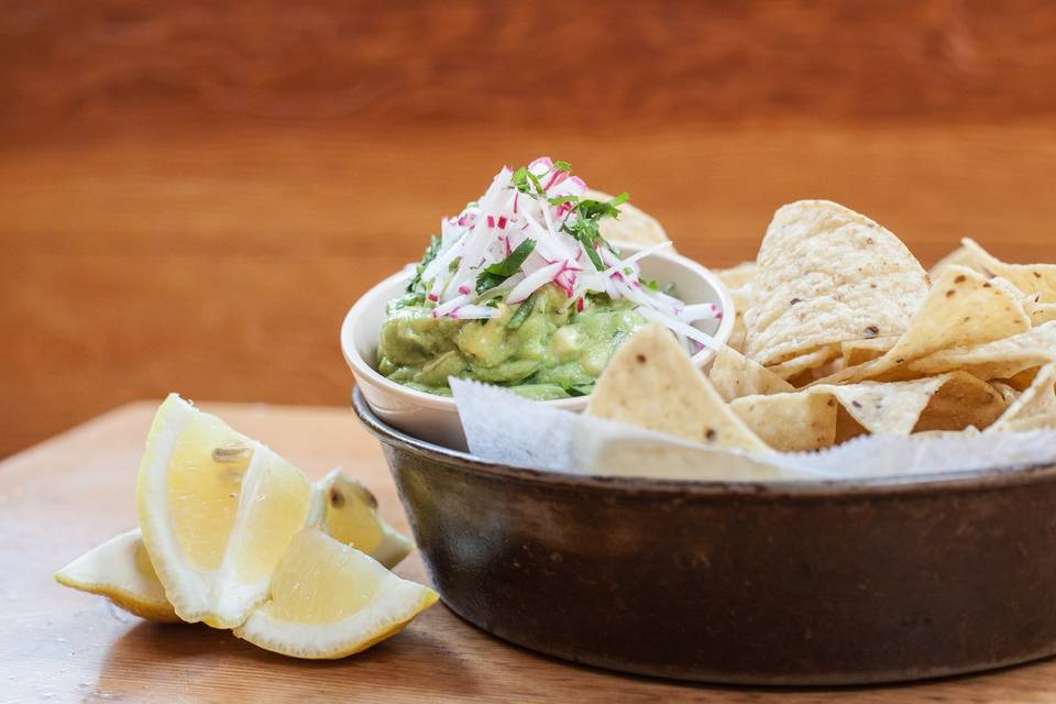 Chips and guacamole