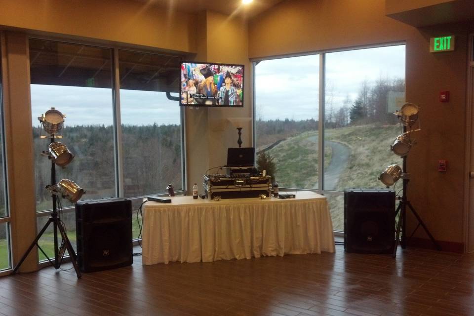 Wedding ceremony area