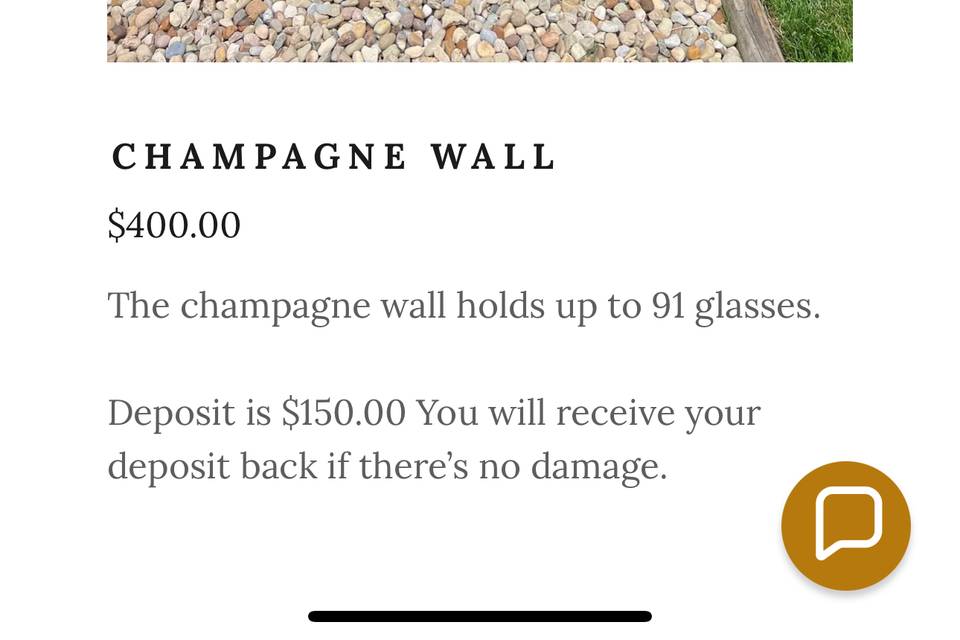 Champagne wall