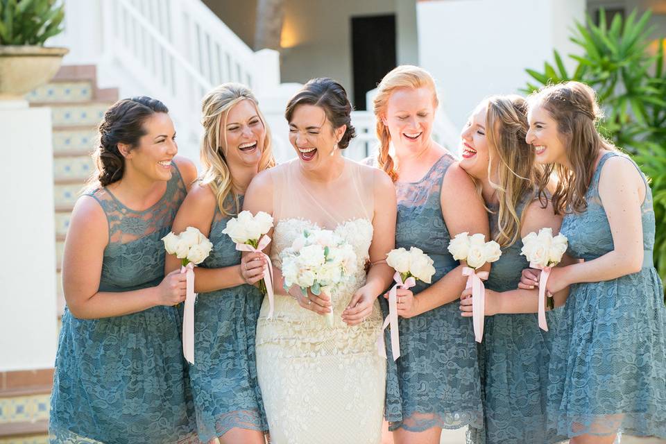 Blue dresses