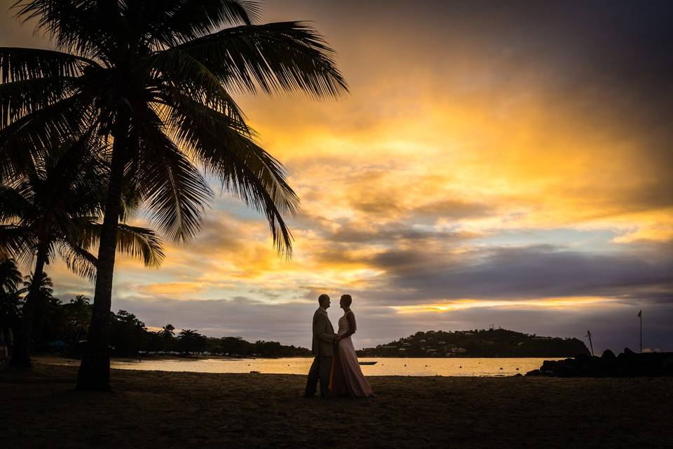 A kiss at Sunset