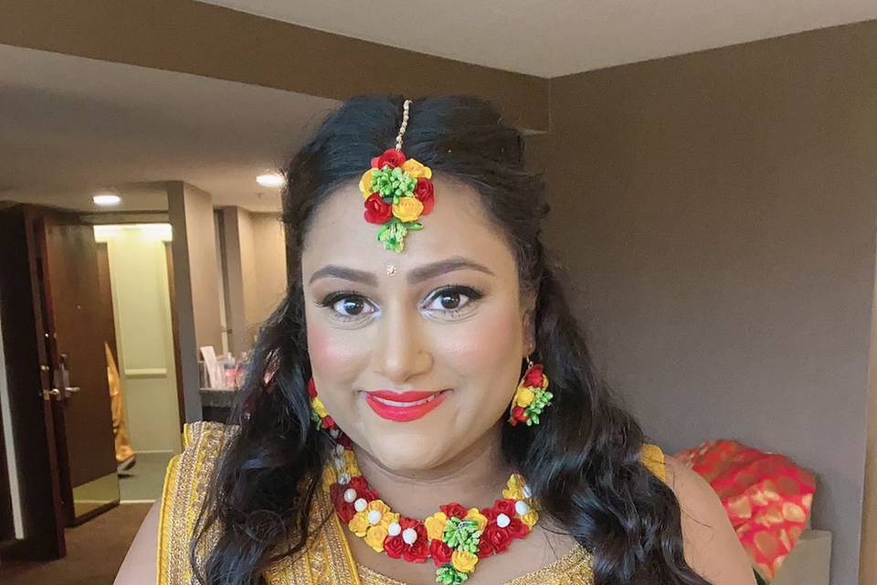 Bridal hair for Henna Party