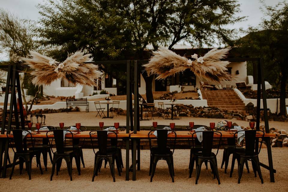 Boho tablescape