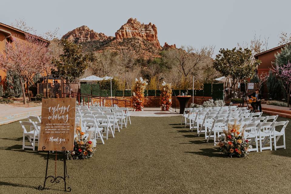 Ceremony with a view