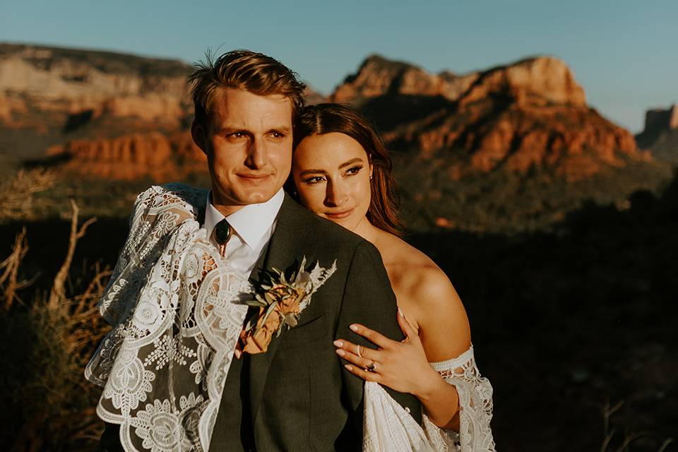 Newlyweds in Sedona