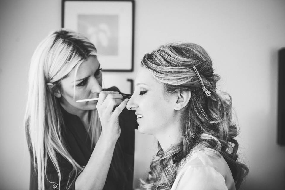 Preparing the bride