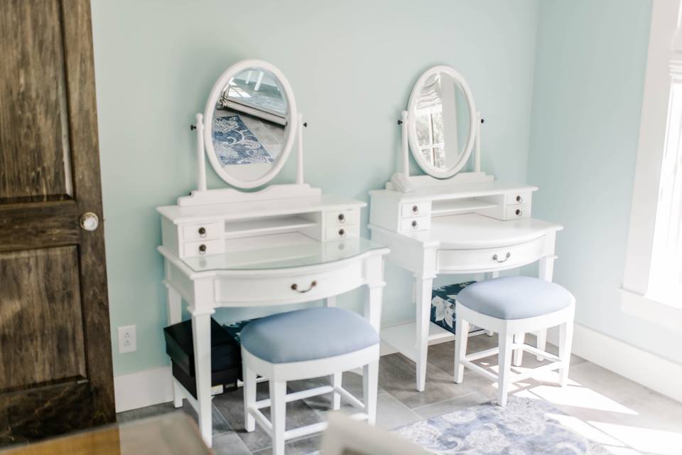 Vanities in Dressing Room