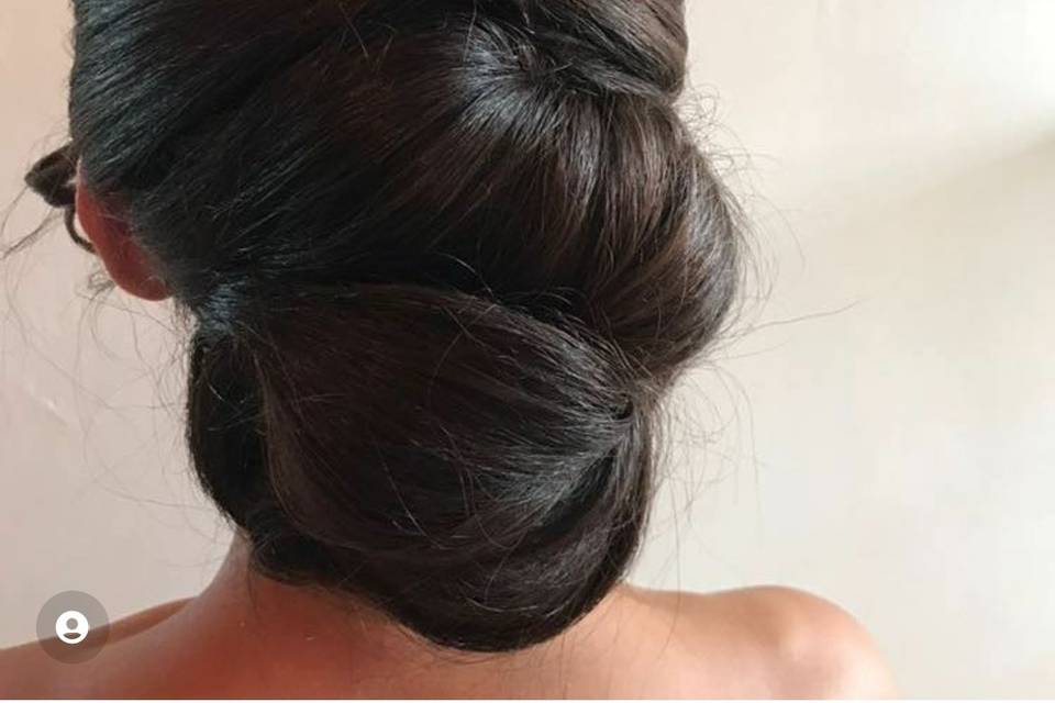 Luxe woven updo