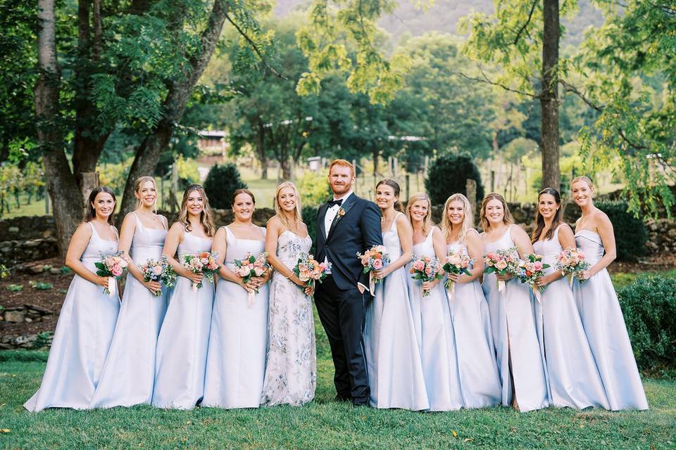 Groom and Bridesmaids