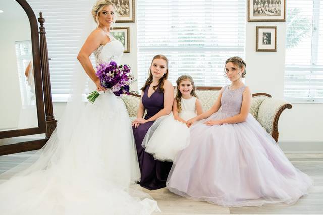 Bridal party makeup and hair