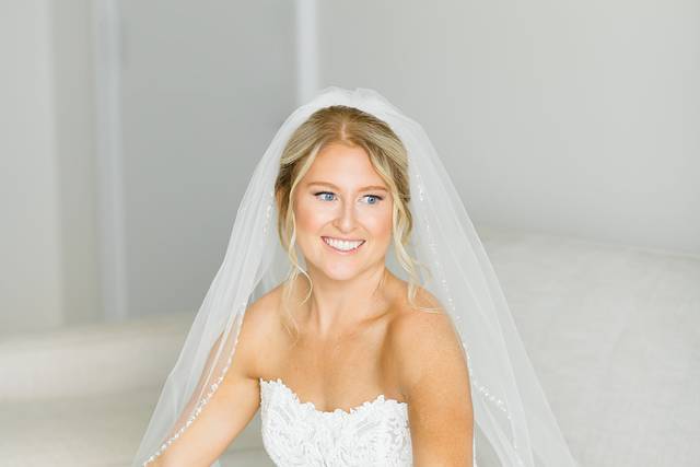 Bridal makeup and hair