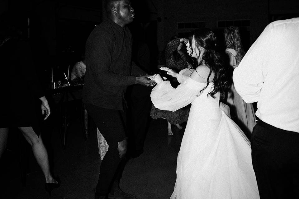 Dancing with a wonderful bride
