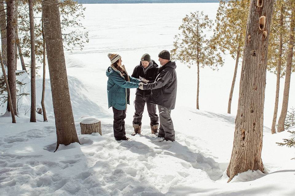 Winter elopement