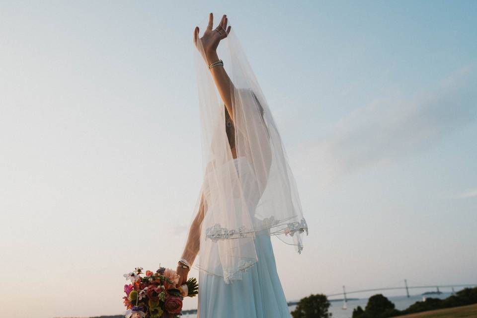 Sunset veil shot
