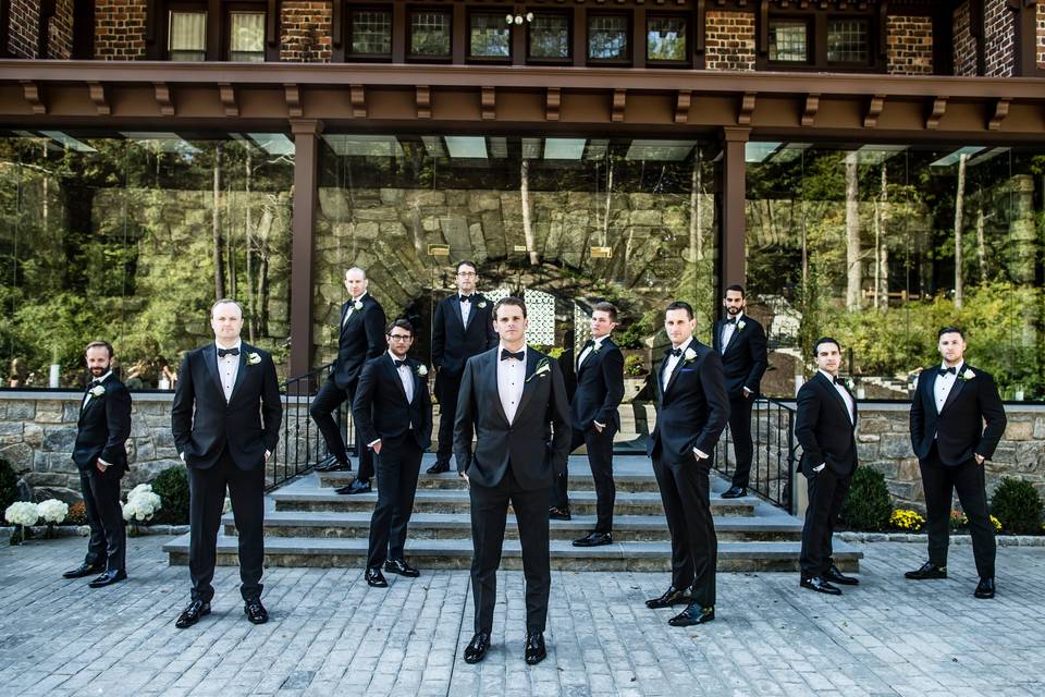 Groom with groomsmen