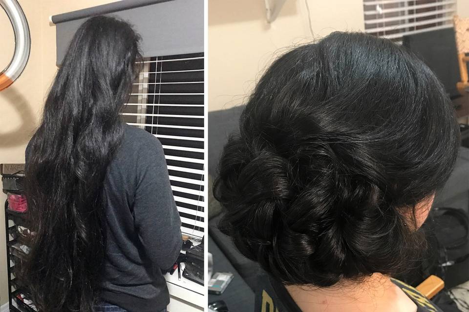 BM Trial with very long hair