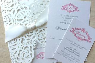 French Kiss Wedding Invitations