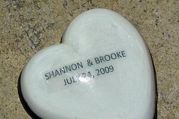 Personalized scented gift soap.