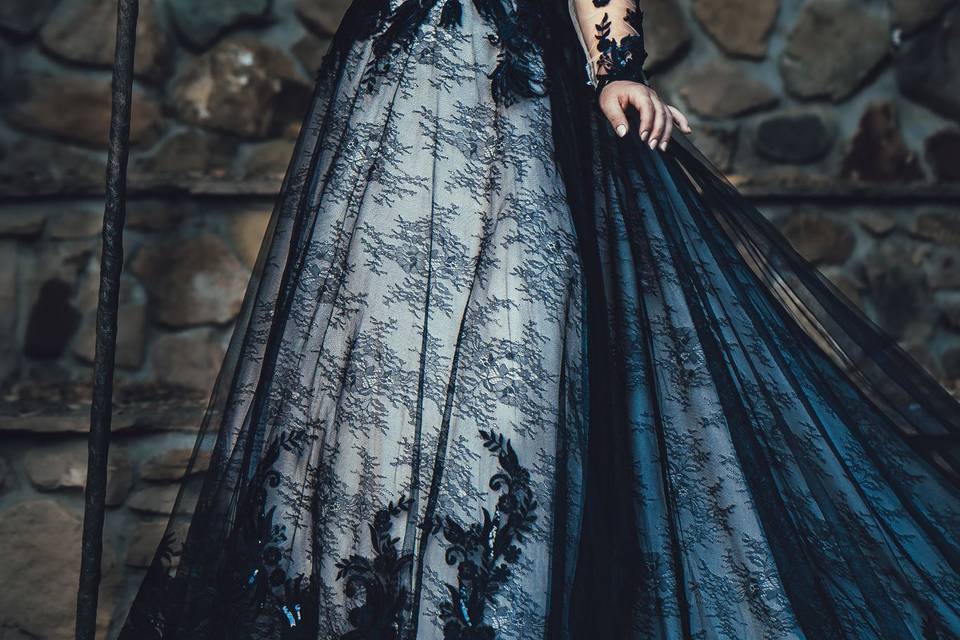Maleficent inspired bride