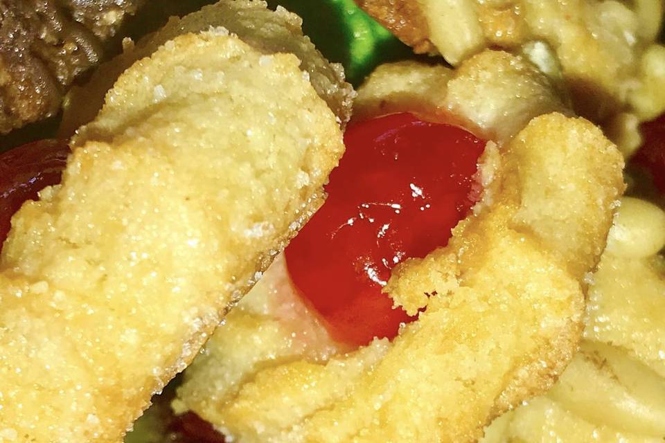 Cherry Almond Paste Cookie