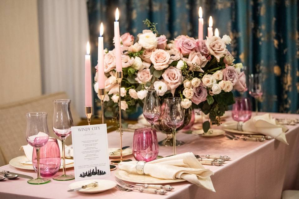 Chicago Blush Centerpieces