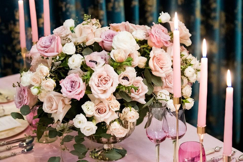 Chicago Blush Centerpieces