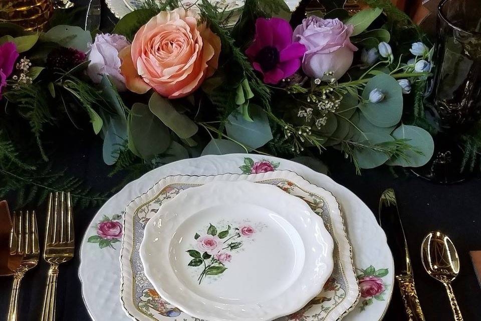 Classic floral china
