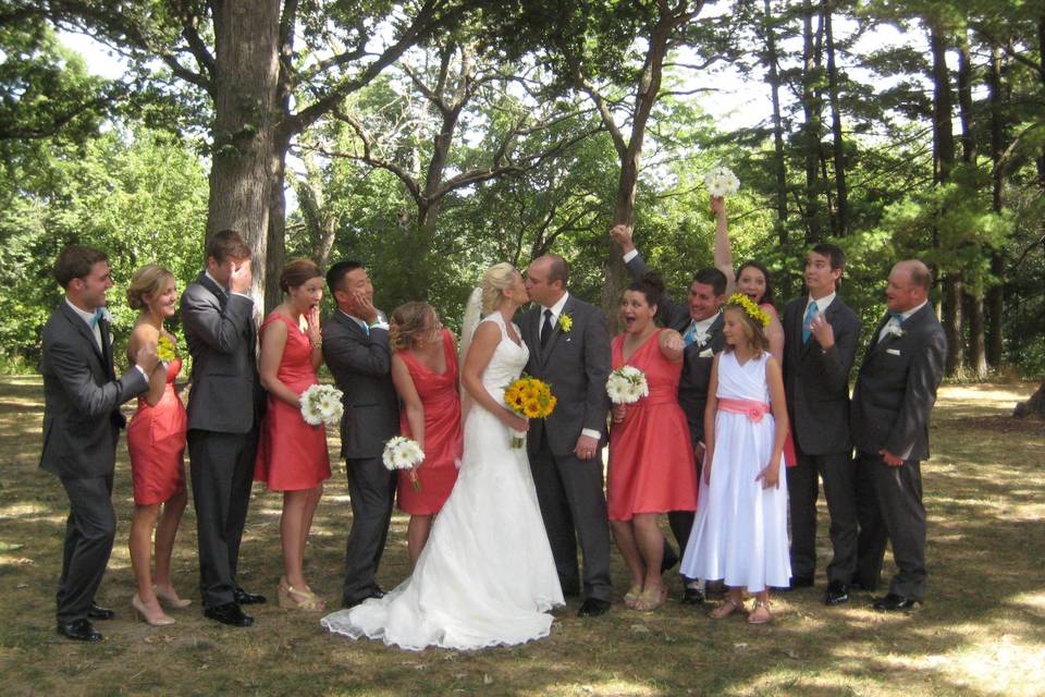 Rose Garden bridal party