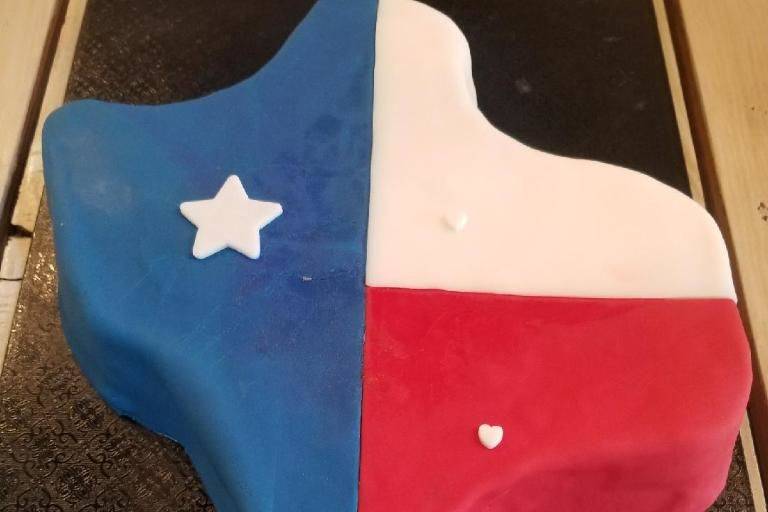 Flag themed cake