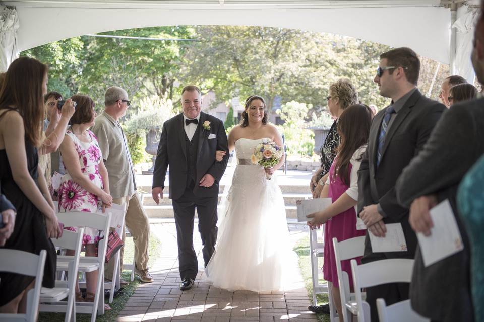 Wedding ceremony area