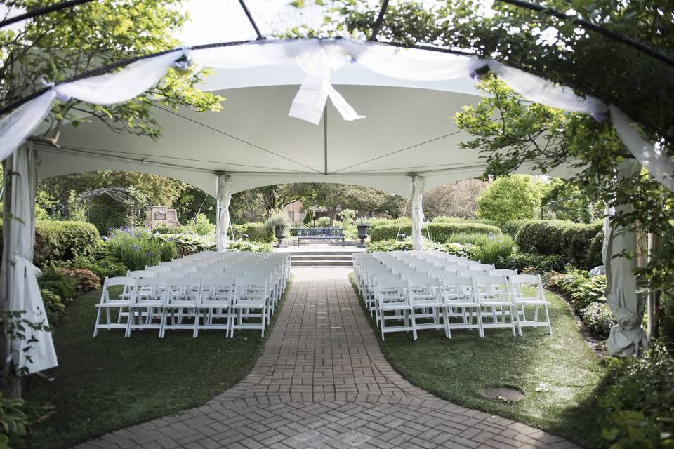 Wedding ceremony area