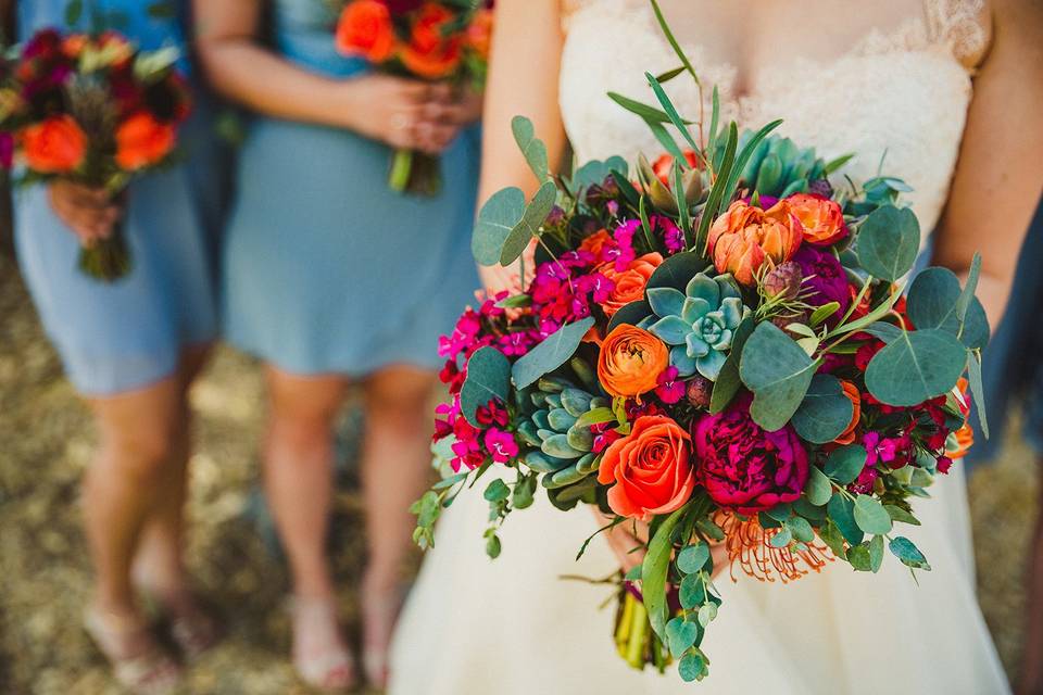 The bridal bouquet