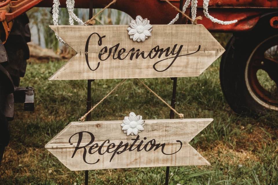 Ceremony & Reception Signs