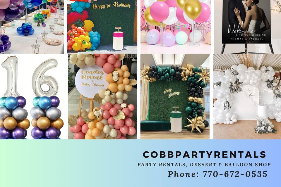 CobbPartyRentals- Balloon Deco