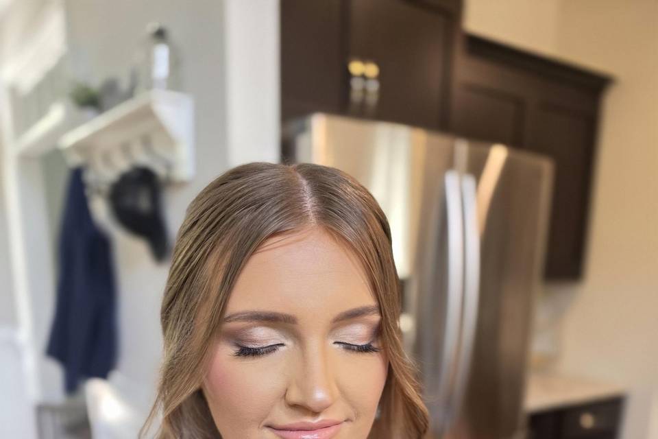 Stunning Bridal Glam with pink