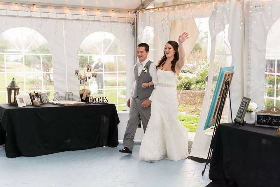 Entrance of the newlyweds