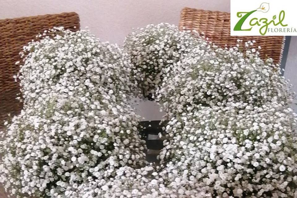 Baby breath centerpieces