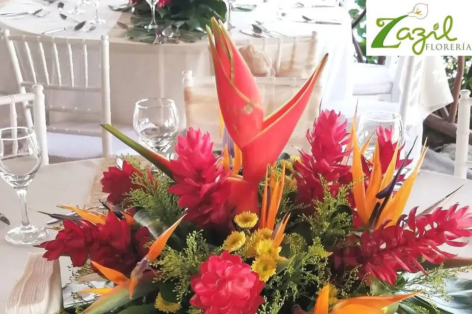 Tropical centerpiece