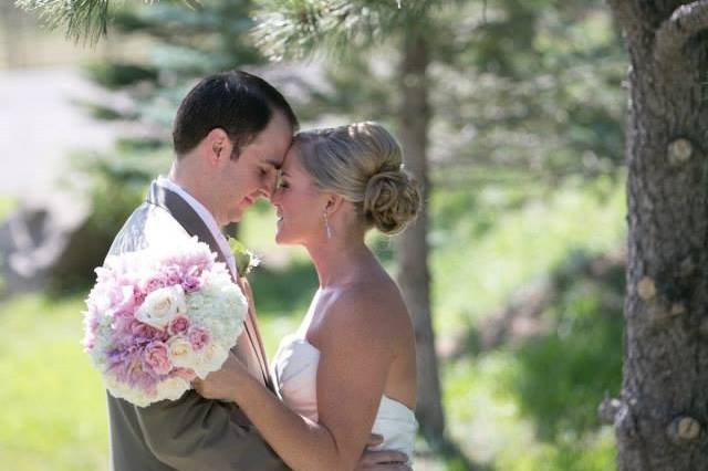 Wavy wedding hair