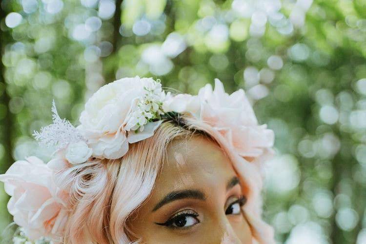 Custom floral crown