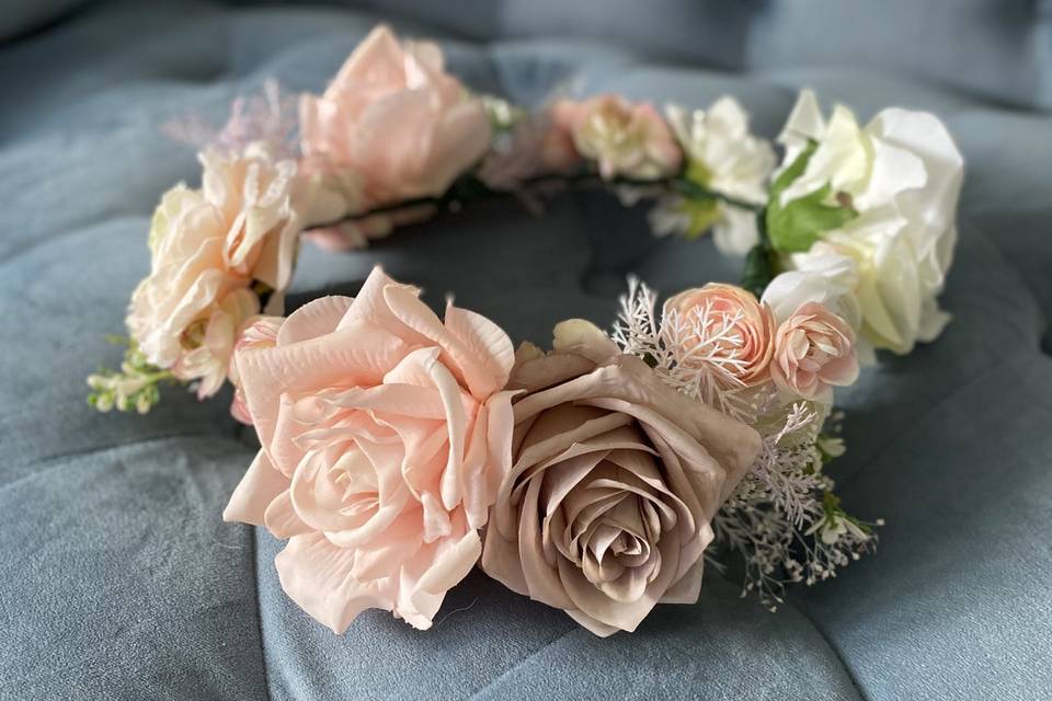 Custom Bridal Floral Crown