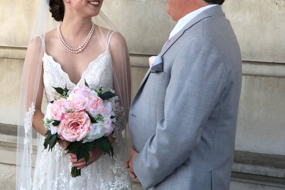 Wedding makeup and hair